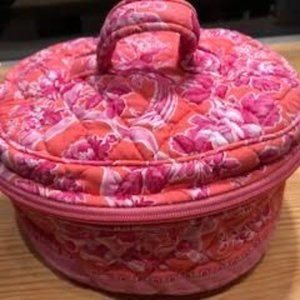 Vera Bradley Round Cosmetic Bag - Pink